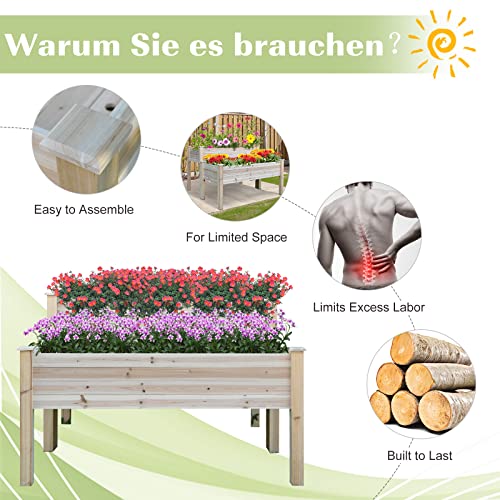 Outsunny2tierraisedgardenbedelevatedwooden2boxplantergardeninggrowstandplantingbedforflowersvegetablesherbnatural Urban Country Home Decor Outsunny 2 tier raised garden bed elevated wooden 2 box planter gardening grow stand planting bed for flowers vegetables herb natural urban country home decor