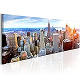 Photo Gallery murando quadro new york 135x45 cm 1 pezzo stampa su tela in tnt xxl immagini moderni murale fotografia grafica decorazione da parete new york ny city citta d-b-0189-b-b