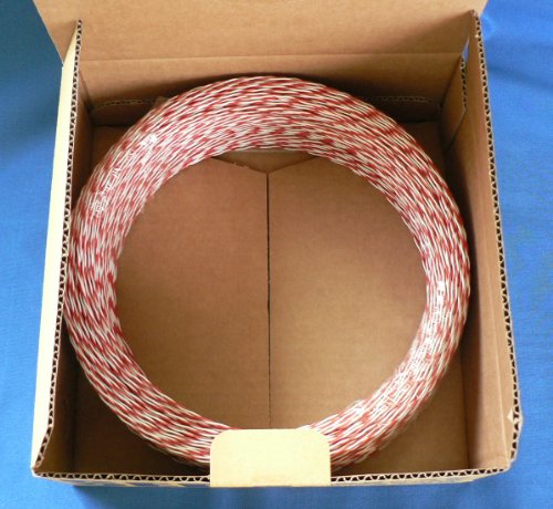 PVCジャンパ線 PVC、ジャンパ－セン、0．5×2C、（白・青）、200m巻