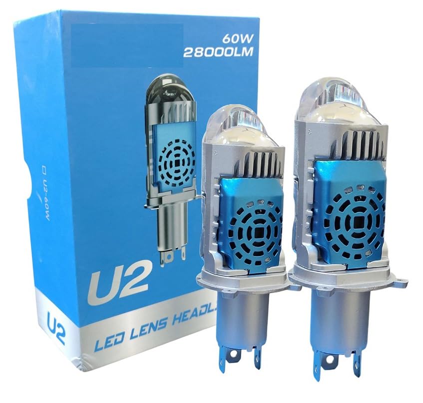 Image of H4 /9003 /HB2 LED Headlight Bulbs with Mini Projector Lens Canbus Hi /Lo Beam LED Headlight Kit for Headlight (LASER HEADLIGHT 120 WATT)