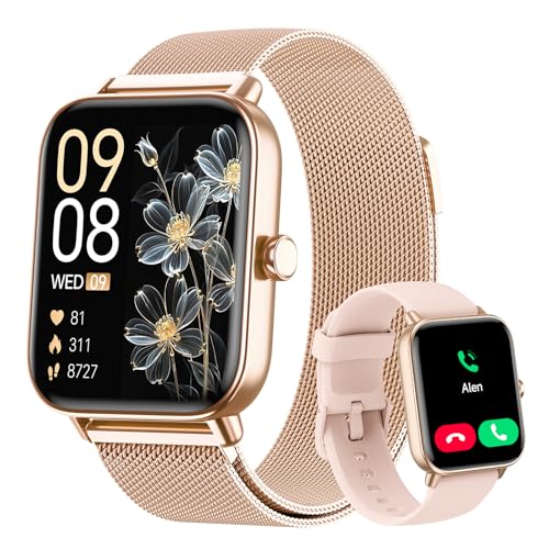 Image of Smart Watches for Women, 1.85 inch HD Alexa Built-in Smart Watch for Android Phones & iPhones, Health Tracker with Heart Rate /Blood Oxygen /Sleep Monitor, 120+ Sport Modes Fitness Trackers for Women, Gift