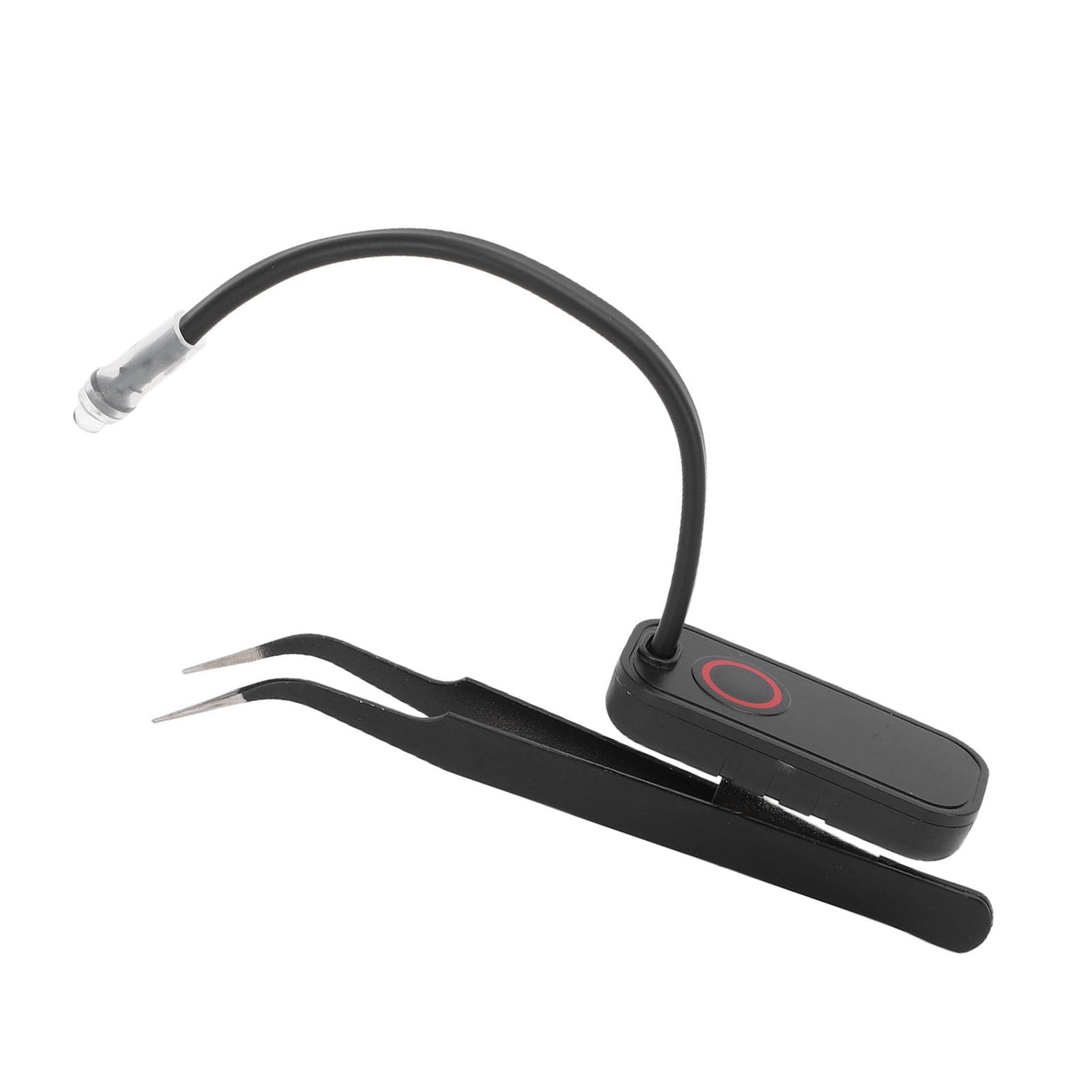 Fabater Pinzetta con Luce LED, Pinzetta per Innesto Ciglia, Luci per Estensione Ciglia per Sopracciglio, Salone di Bellezza, Trucco