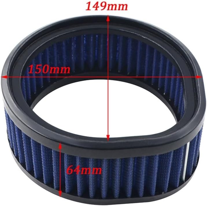 Motorcycle Air Cleaner Fit For Harley Super Series Carb Carburetor With Teardrop Washable And Reusable 60-AF-SS-SUPER-EG-06
