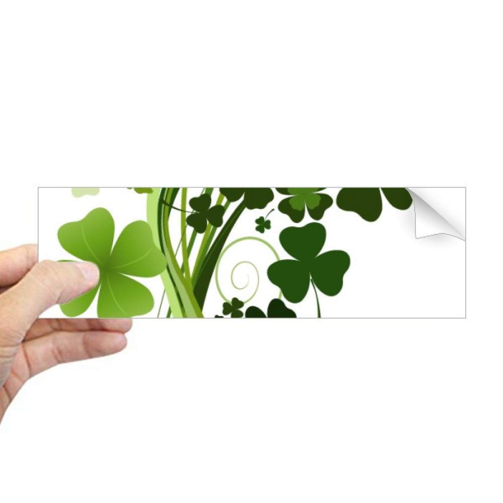Autocollant trèfle Irlande Saint Patrick adhésif rectangulaire pour fenêtre