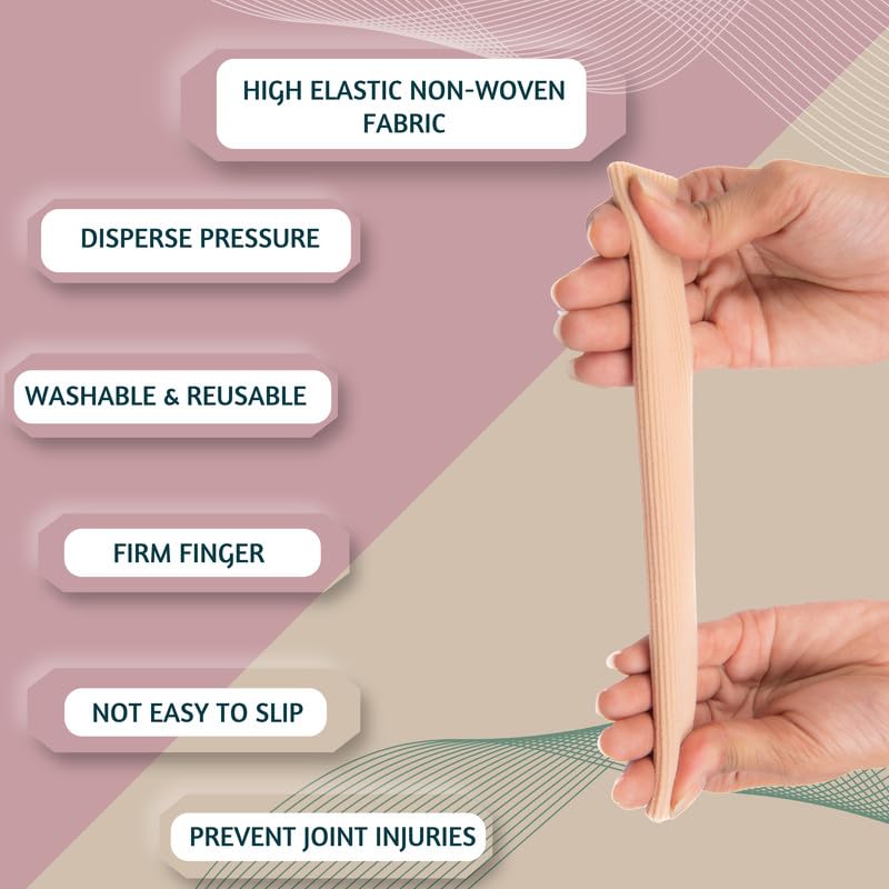 Wonder Care 1 Pieces Multi Size Finger Protector for Cricket, Volleyball, Basketball – Finger Tube Sleeves for Fielding, Injury Prevention – 2