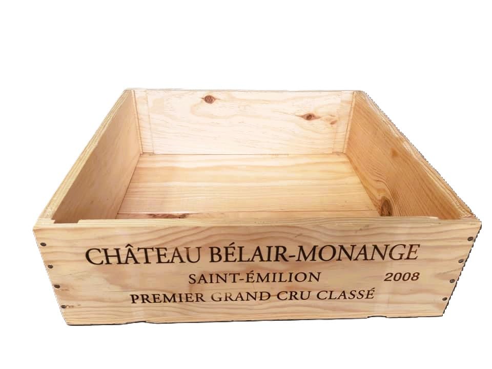 French 3 Bottle Size Wooden Wine Box MAGNUM - Ideal CD/DVD Storage box