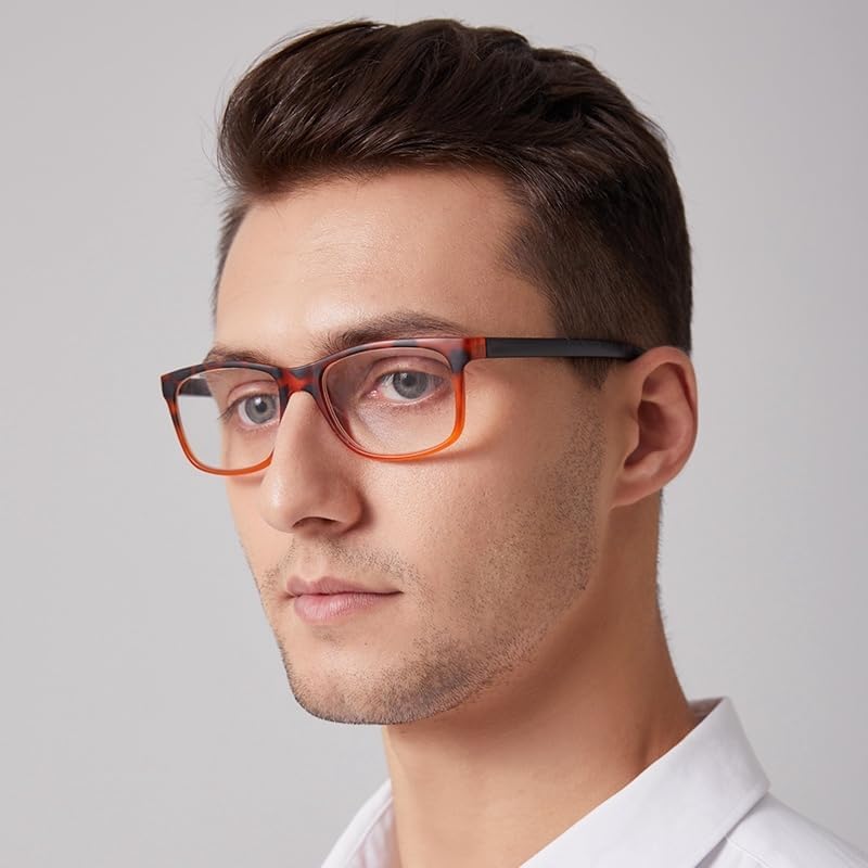 Miniatura 7 de OENEYE Gafas de lectura para hombres y mujeres, paquete de 5 unidades, cómodas, ligeras, lentes de lectura rectangulares