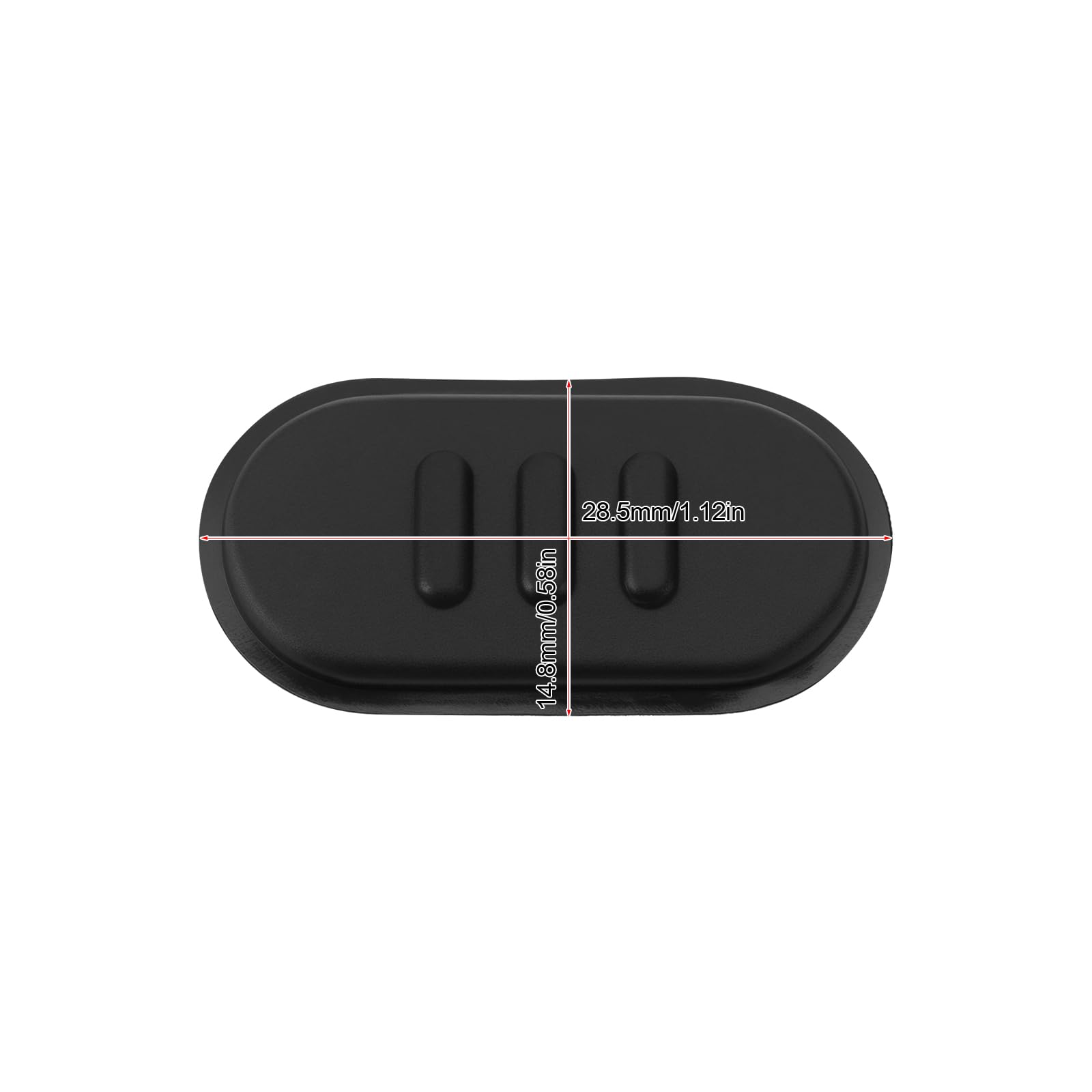 Briny River 2PCS Black PTT Launch Key Switch Button PTT Button Accessory 28.5x14.8mm Compatible with Motorola A10 A12 A10D CP110 Two-Way Radio - Image 4