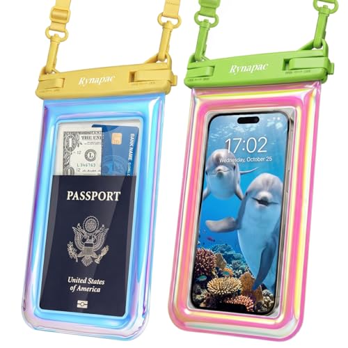 Pochette flottante imperméable lot de 2 étuis pour grand smartphone de plage