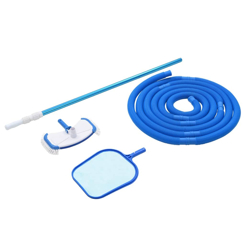 vidaXL Pool Reinigung Set 4-TLG. Kescher Poolsauger Bodensauger Poolreiniger