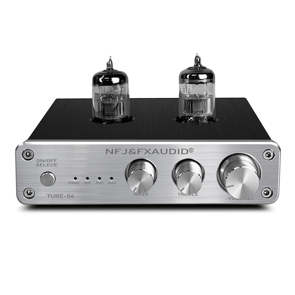 FX AUDIO Mini HiFi Tube Preamp with Bass and Treble Control Built-in Sound Card Stereo 6N3 Vacuum Tu
