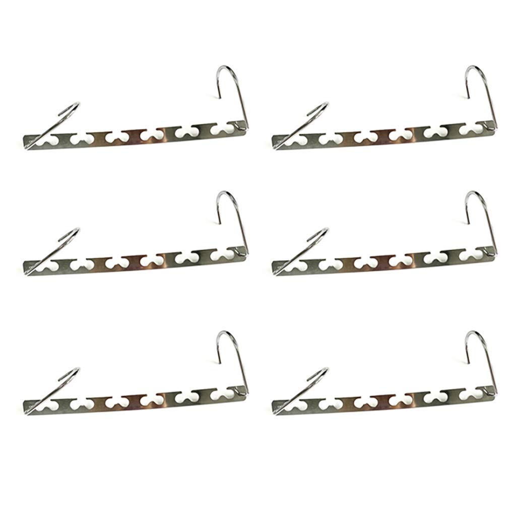 MOBYGKFY Clothes Hanger Hanging Chain Stainless Cloth Closet Shirts Tidy Save Space Organizer Hangers for Clothes(6pcs)