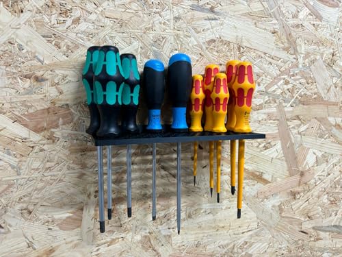 Schraubendreher Wandhalterung Halter Schraubenzieher Werkzeugwand Wandmontage inkl. Schrauben