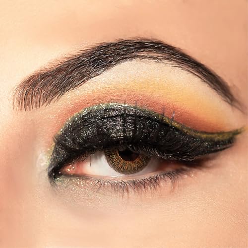 Image of C2P Pro Eyeshadow Pigment for Eye Makeup - 2g | Long-Lasting and Highly Pigmented Loose Precious Pigments with Metallic Effect | Cosmetics For Women and Girls (Black Diamond 241, 02 Gram)