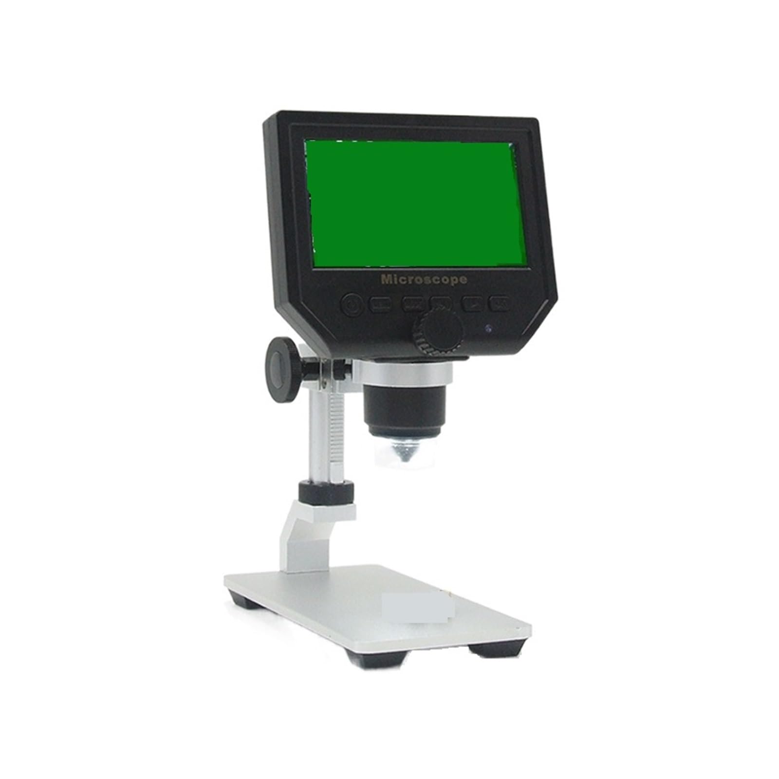 Mikroskop Mikroskop Cyfrowy Stojak Ze Stopu Aluminium 4.3 Cala HD LCD Mikroskop Do Lutowania Wideo Mikroskop Do Naprawy Telefonu(Microscope A)