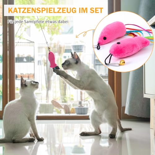 Interaktives-Katzenspielzeug-Angel-mit-Feder-Intelligenz-Spielzeug-fur-Katzen-Federspielzeug-Mit-Saugnapf-fur-Kitten-SelbstbeschaFtigung-13-STK-FederMausFisch | Dealmeister.io Alt tag für bilder post titel