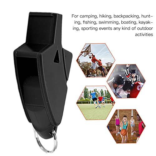 Silbato profesional para fútbol con cordón negro miniatura 5