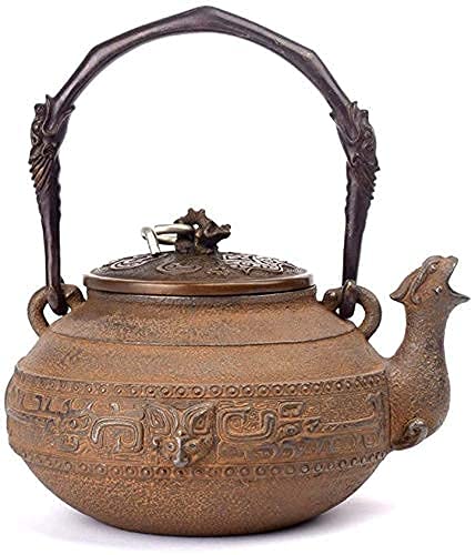 AWJ Tetera de Hierro Fundido de Estilo japonés con infusor de Hierro Tetera Saludable Tetera de Hierro Fundido Tetera de…