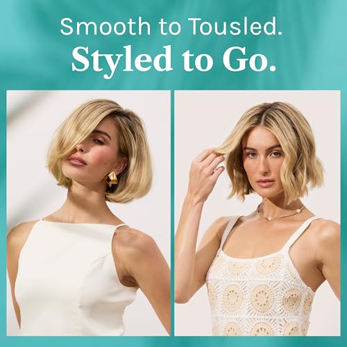 Image of Bio Ionic 10X Styling Iron, Hair Straightener with 1 inch Sonic Vibrating Plates, Flat Iron with Ion Generating Mineral Complex, Versatile Styler for Wavy & Straight Hairstyles