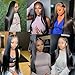 NROOEAY Brazilian Virgin Hair Straight 3 Bundles 32 34 36 Inch Long Straight Human Hair Weave Bundles Unprocessed Brazilian Straight Hair Long Straight Hair Human Extensions Natural Black