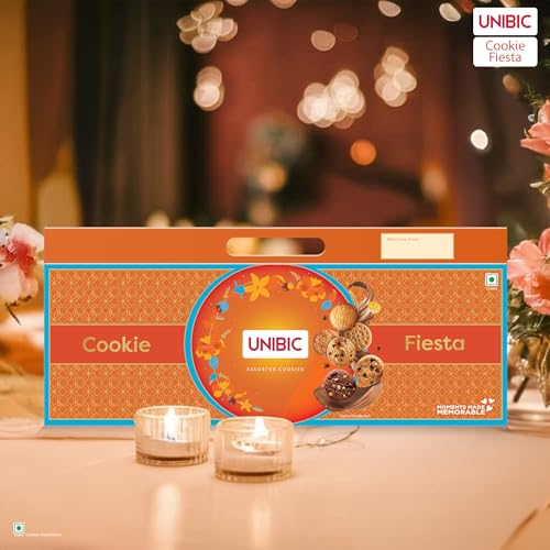 Image of Unibic Cookie Fiesta, Gift Hamper for Festivals, Sweet Gourmet Delicacies, Corporate Gifting for Employees, Friends and Family,Assorted,500 Gm