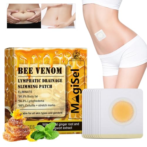 Parches Veneno de Abeja para Adelgazar, parches para adelgazar, Parches Adelgazantes de Veneno de Abeja, Promueve el Metabolismo, patches resaltando las curvas del cuerpo para 10pcs