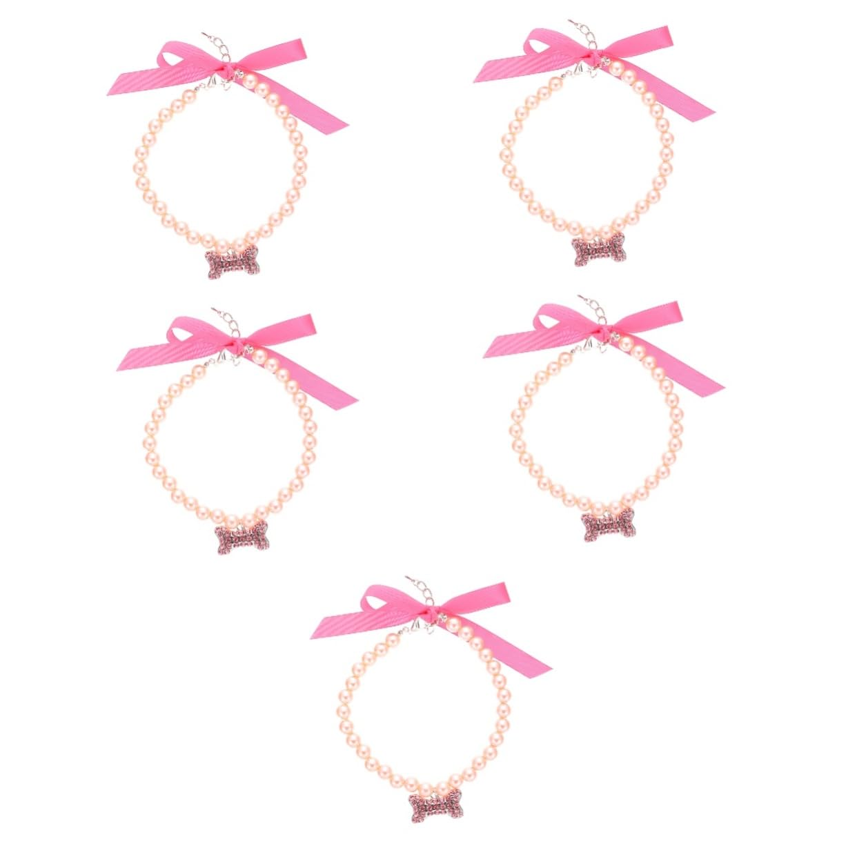 Collier pour animaux ajustable BESPORTBLE : lot de 5 pour petits chiens et chats