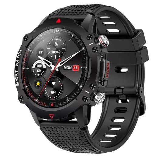 STORM S-HERO SMART WATCH BLACK - Featuring Advanced Heart Rate, Blood Pressure, and Blood Oxygen Monitoring, Comprehensive Sleep Monitoring and More, Perfect for an Active Lifestyle!