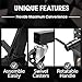 BIG RED AT23401BR Engine Stand,3/8 Ton (750 LBs) Capacity, Steel Rotating Engine Motor Stand with 360 Degree Adjustable Head,3-Caster,4 Adjustable Arms, for Vehicle Maintenance, Auto Repair, Black