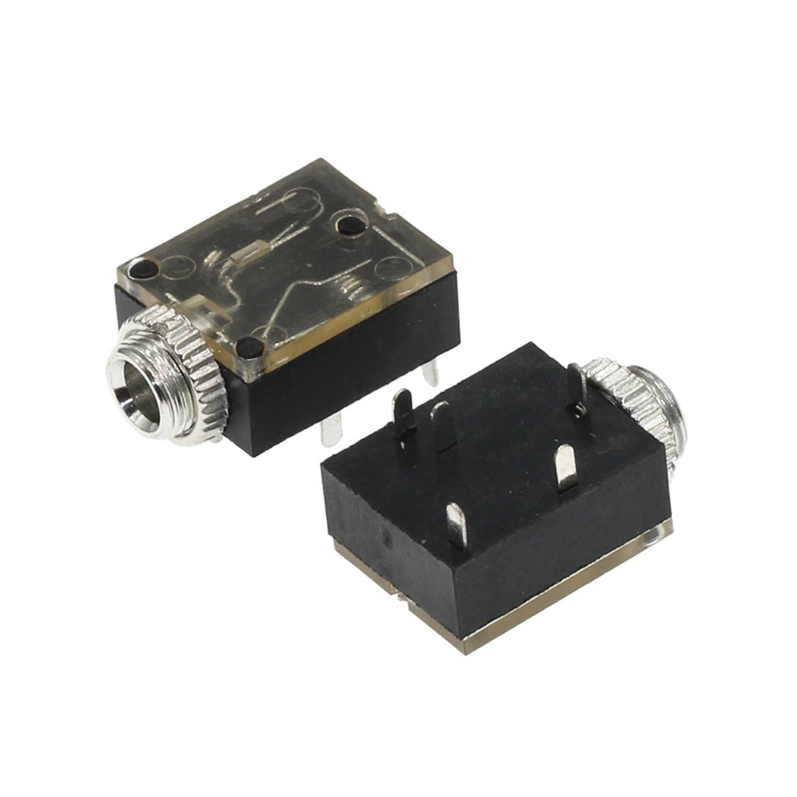 BHBHCPZGR 10 x 5 Pin 3.5 mm Stereo Jack Connectors for Headphones (PCB Panel with Nut PJ-324M)