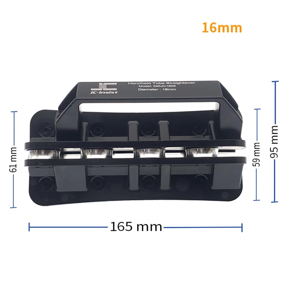 Redresseur de Tubes Portatif, Redresseur de Tuyaux en Aluminium-Plastique, Outil de Redressage Manuel de Tubes de Chauffage Solaire Portatif(16MM)