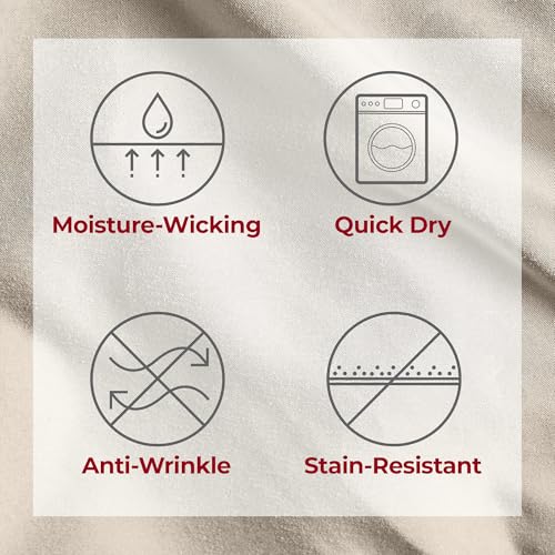 Image of Mellanni Split King Sheets Set - 5 PC Iconic Collection Bedding | Hotel Luxury, Extra Soft, Cooling Bed Sheets - Wrinkle, Fade, Stain Resistant (Split King, Beige)