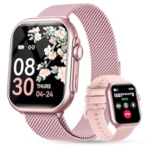 Smart Watch for Women Men Fitness: 1.85″ Smart Watch with 30 Days+ Battery Life Make/Recive Call Heart Rate SpO2 Sleep Monitor 120+ Sport IP68 Waterproof Fitness Tracker Watch for iPhone Android