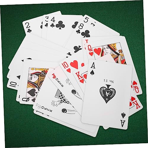 Milisten Jumbo Spielkarten Fach Groß Langlebige Poker Karten für Party und Erwachsenengerecht Robustes Material Leicht Tragbar für Familien und Themenfeiern – Bild 3