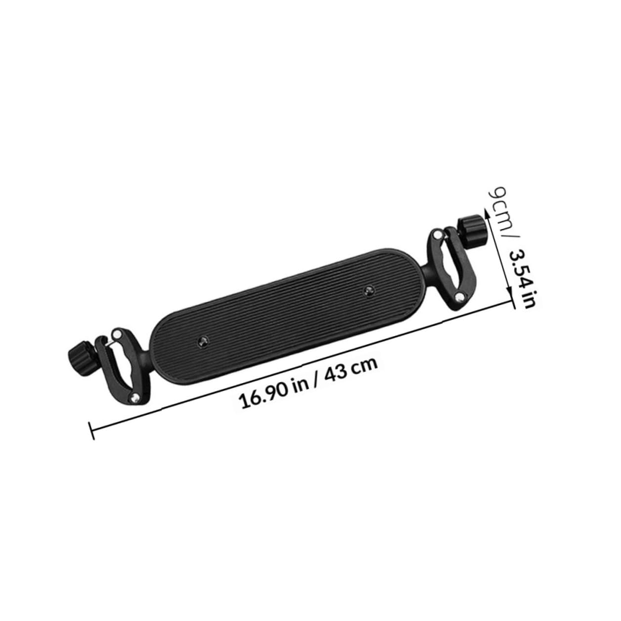 Artibetter Repose-Pieds de Poussette Réglable 35 à 43cm en Plastique Noir