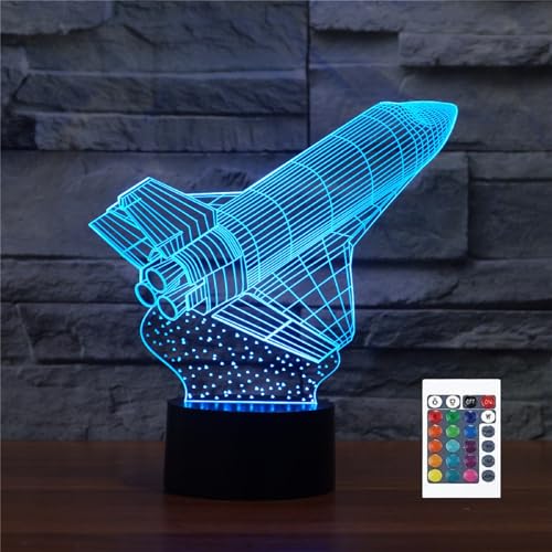 Lámpara de Mesa 3D Ilusión Espacial con Control Remoto miniatura 1