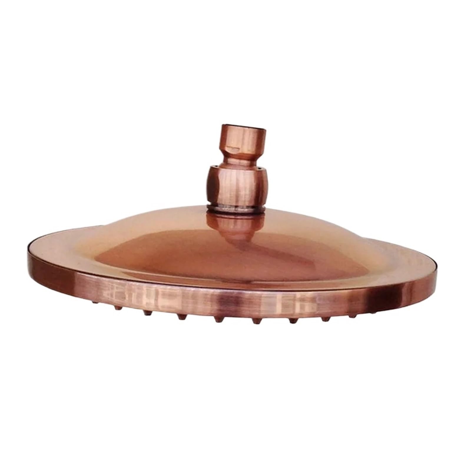 Zymjzbetic Shower Head 8 Inch Round Antique Red Copper Bathroom Rain Shower Head Sprayer Top