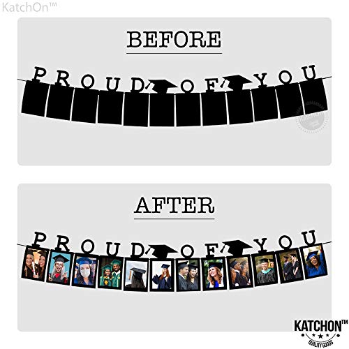 Image of Felt Graduation Photo Banner 2026-10 Feet, 5x7 | Graduation Decorations 2026, Proud of You Banner | Graduation Picture Banner, Graduation Banner 2026 Personalised | Class of 2026 Decorations KatchOn