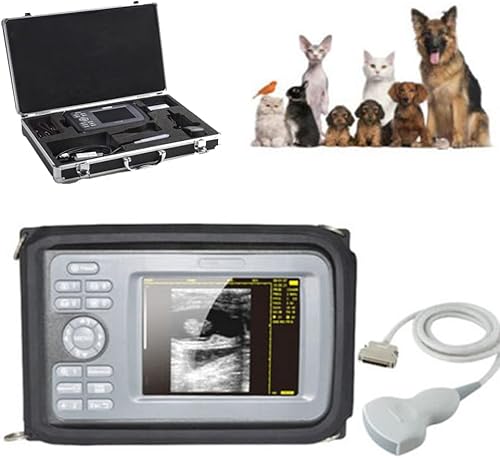 Colilove Máquina de ultrasonido veterinario portátil digital de mano con sonda convexa de 35 MHz para control de embarazo en animales