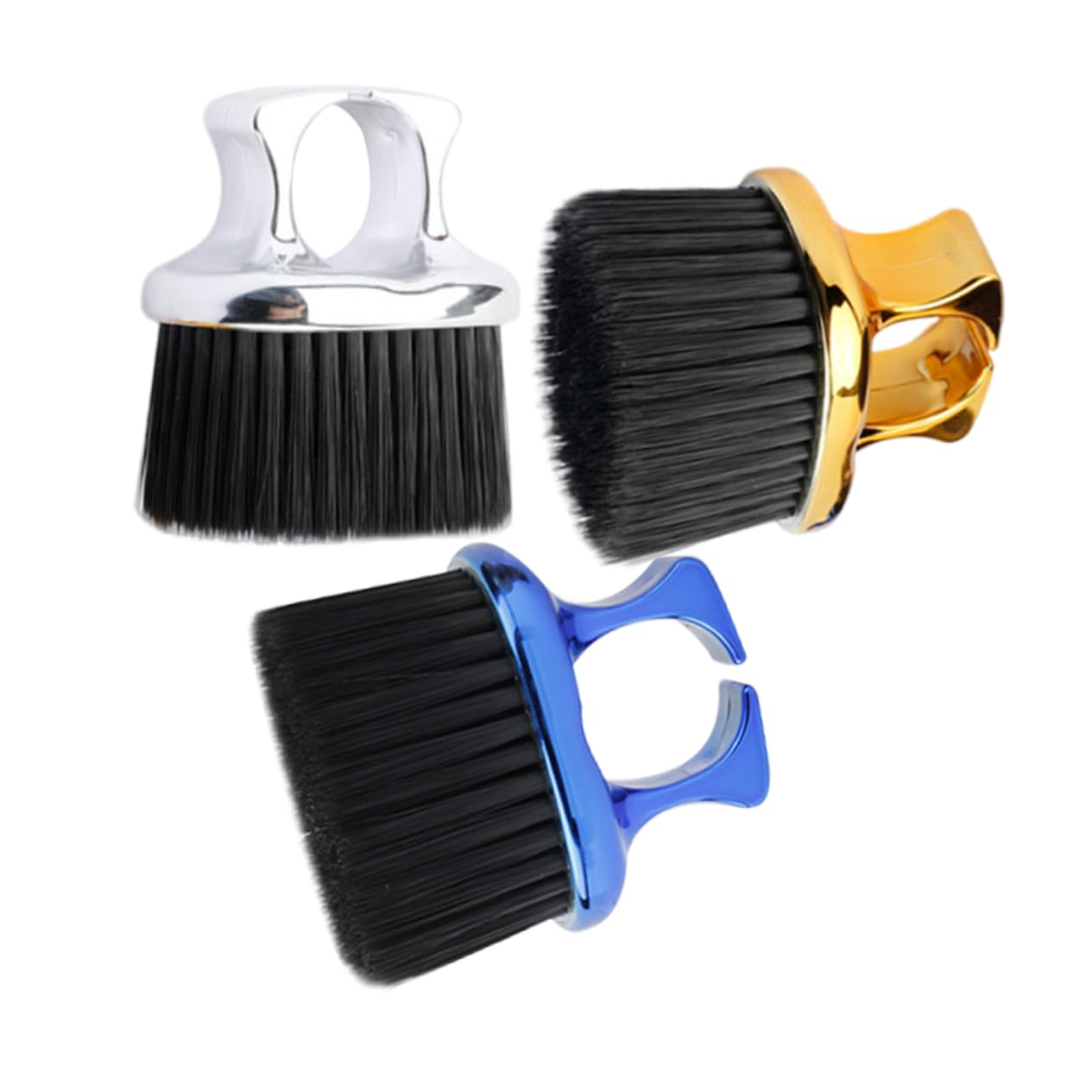 Mikinona Barber Neck Brush 3pcs Set Men's Beard Brush Hair Styling Tool Barber Supplies