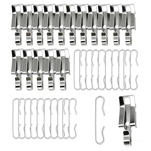 YAFIYGI 16 Sets Shingle Clips and Spacer Roof De-Icing Heating Cable Kit Heat Cable for Metal Roofs...