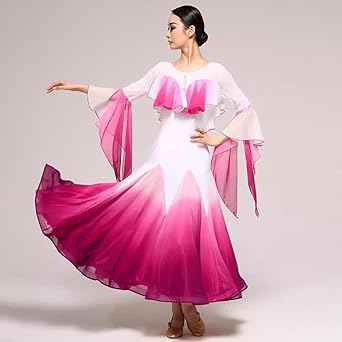インナー付きラテンドレス　花柄 練習着 デモ　ダンスパーティにも！ Amazon.co.jp: [LNIGHT] 社交ダンスドレス 練習着 高級 フリル