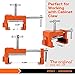 PONY 4-Pack Cabinet Clamps, 8510 Cabinet Claw, Face Frame Clamps for Installing Cabinets, 440 lbs Load Limited Orange