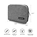 BAGSMART Travel Case, Small Cord Organizer Bag for Tech Essentials, Grey