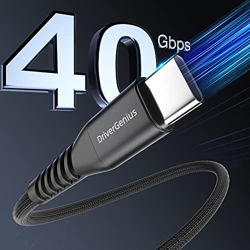 DriverGenius 1.8m USB4.0 40Gbps USB-C to C Cable - 8K60Hz Display (DP-Alt Mode), 240W Power Delivery - Compatible with Windows 11, macOS 14 Sonoma - Image 2