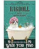 Photo Gallery tnnd ragdoll bath soap company poster decorazione per la casa festa del papà compleanno regalo di metallo segni 30,5 x 45,5 cm Photo Gallery tnnd ragdoll bath soap company poster decorazione per la casa festa del papà compleanno regalo di metallo segni 30,5 x 45,5 cm