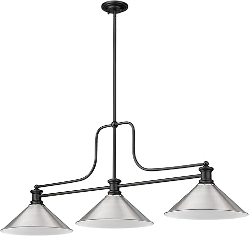 Miniatura 2 de Z-Lite 725-3MB-BN15 3 billar ligero, negro mate