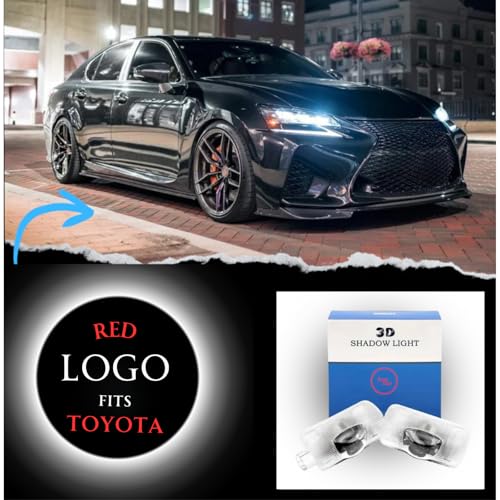 Proyector LED Rojo para Puerta de Auto Compatible con Toyota miniatura 2