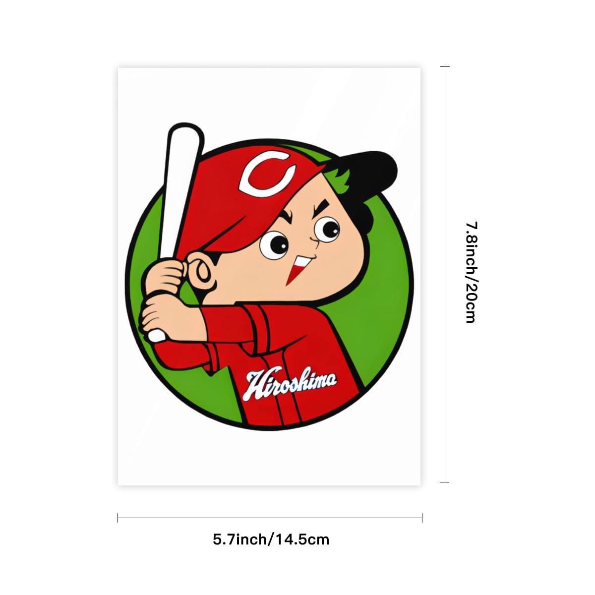 Amazon.co.jp: 広島 東洋カープ カープ坊や 1枚 クリスタルステッカー