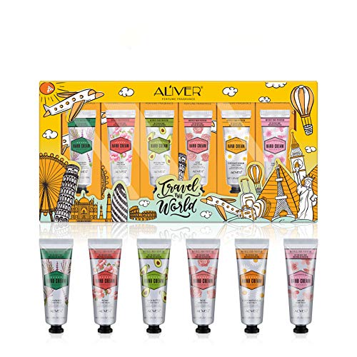 Handcreme Geschenkset Handpflege Hand Repair Creme 6 x 30ml Hand-Feuchtigkeitscreme Mini Hand Geschenkset Reisegröße Handcreme für trockene Hände Handcreme Geschenkset für Frauen Cover